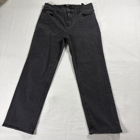 Hudson Jeans Womens Size 12 Black Straight Leg Denim Pants Streetwear Retro Fit