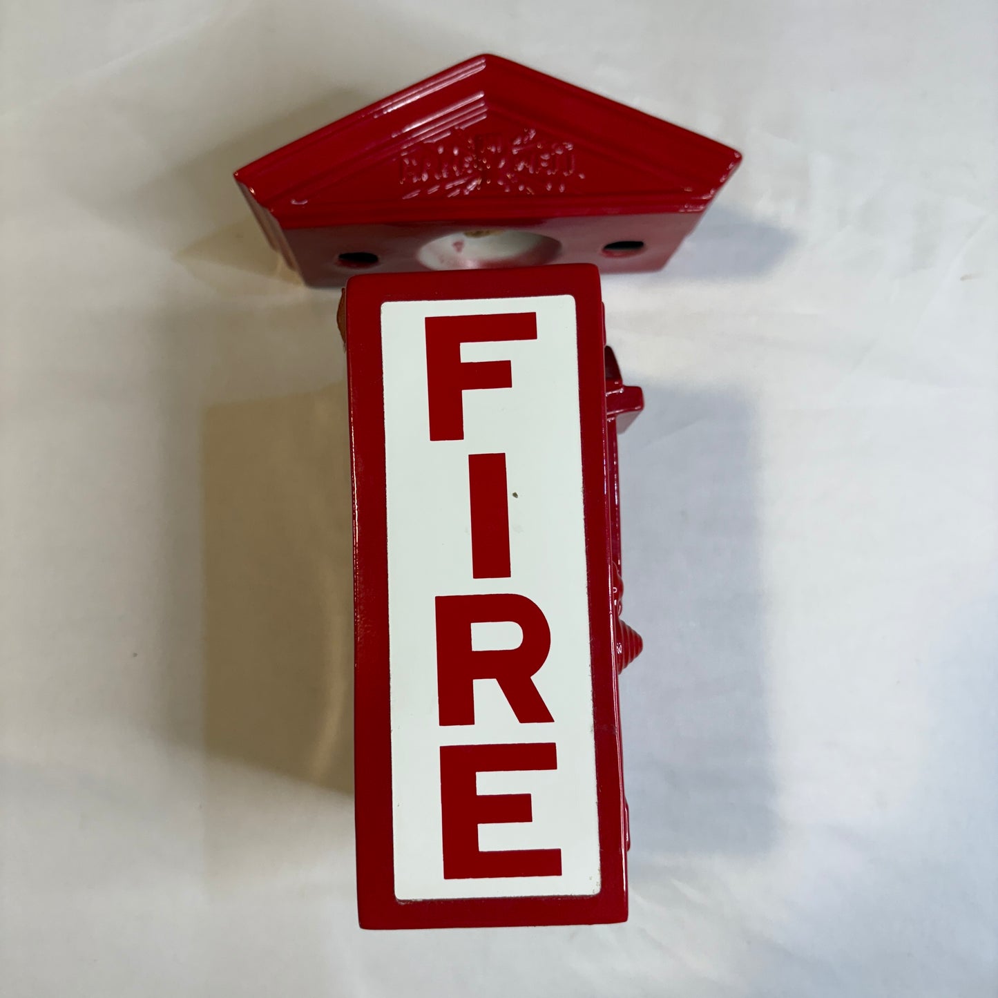 Lionstone Fire Alarm Call Box Decanter No. 8 Union Made USA Firefighter