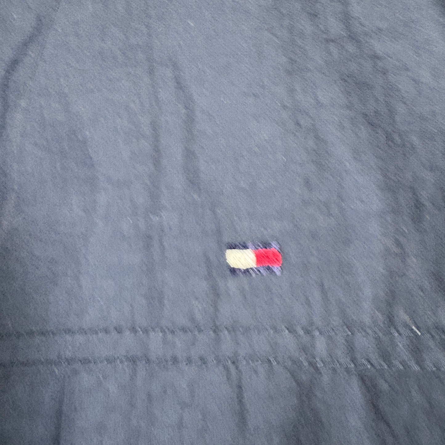 Tommy Hilfiger mens jacket XL Navy Full Zip Hooded Windbreaker Retro Y2K Streetwear