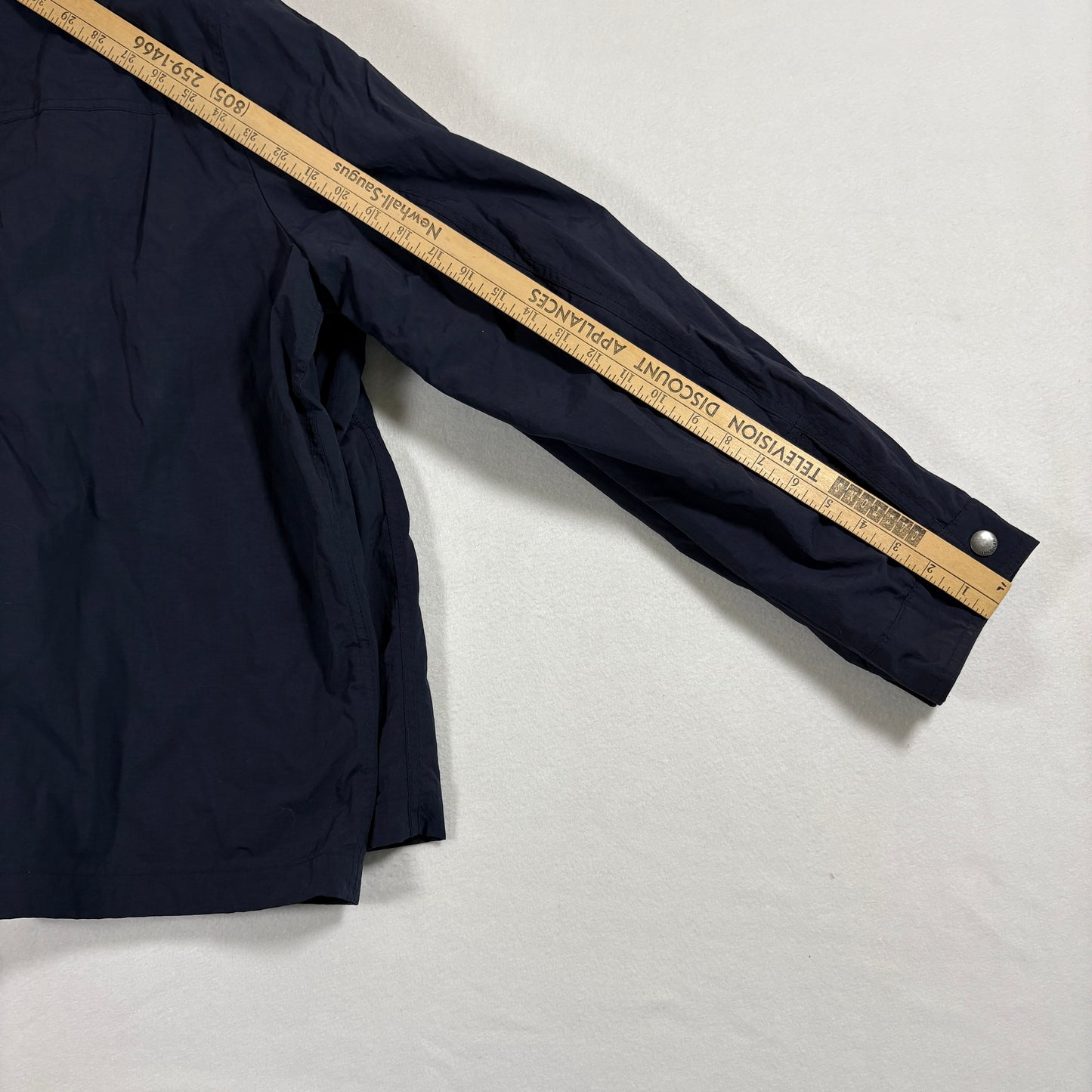 Tommy Hilfiger mens jacket XL Navy Full Zip Hooded Windbreaker Retro Y2K Streetwear