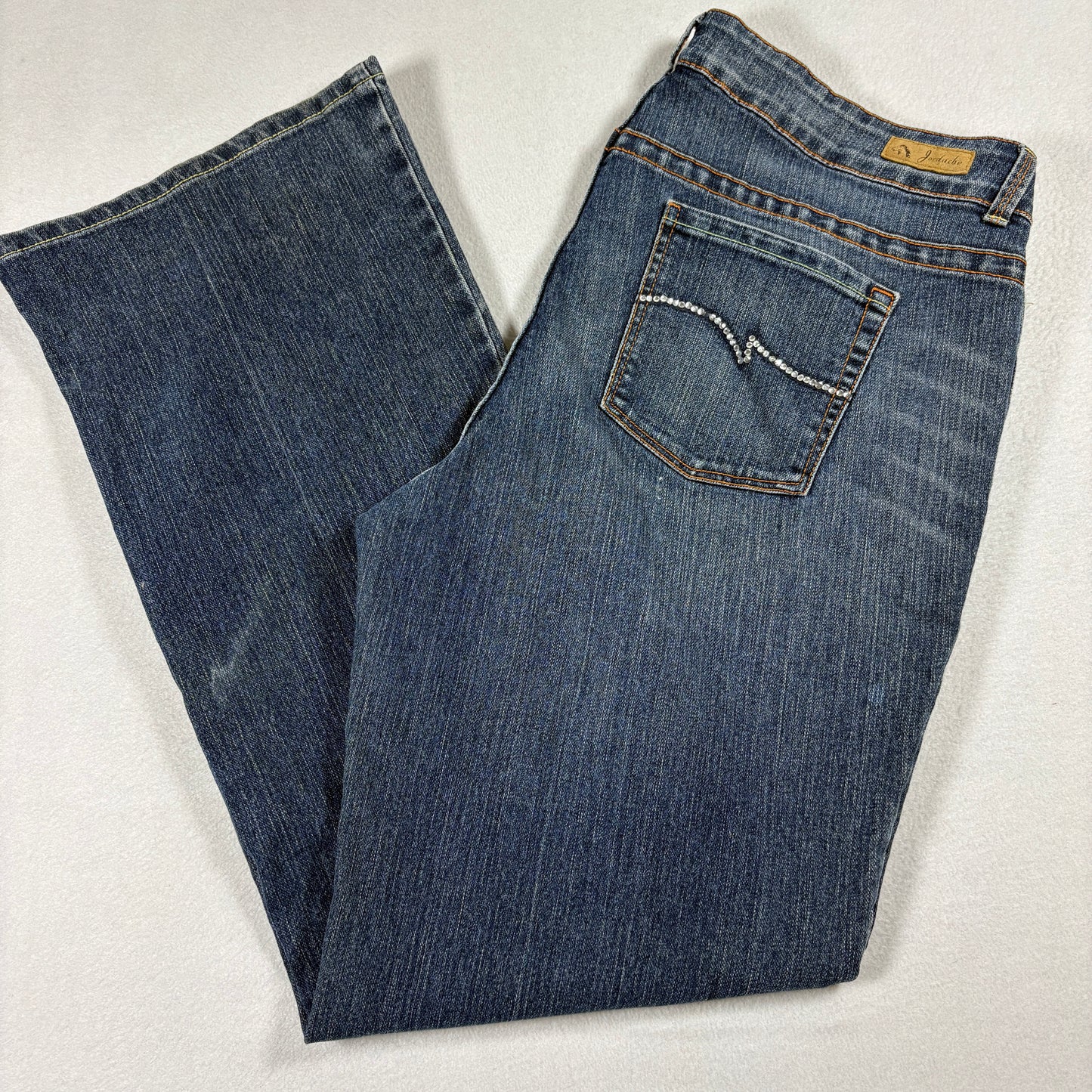 Jordache Womens 21W Stretch Jeans Blue Denim Y2K Baggy Grunge Vintage Style