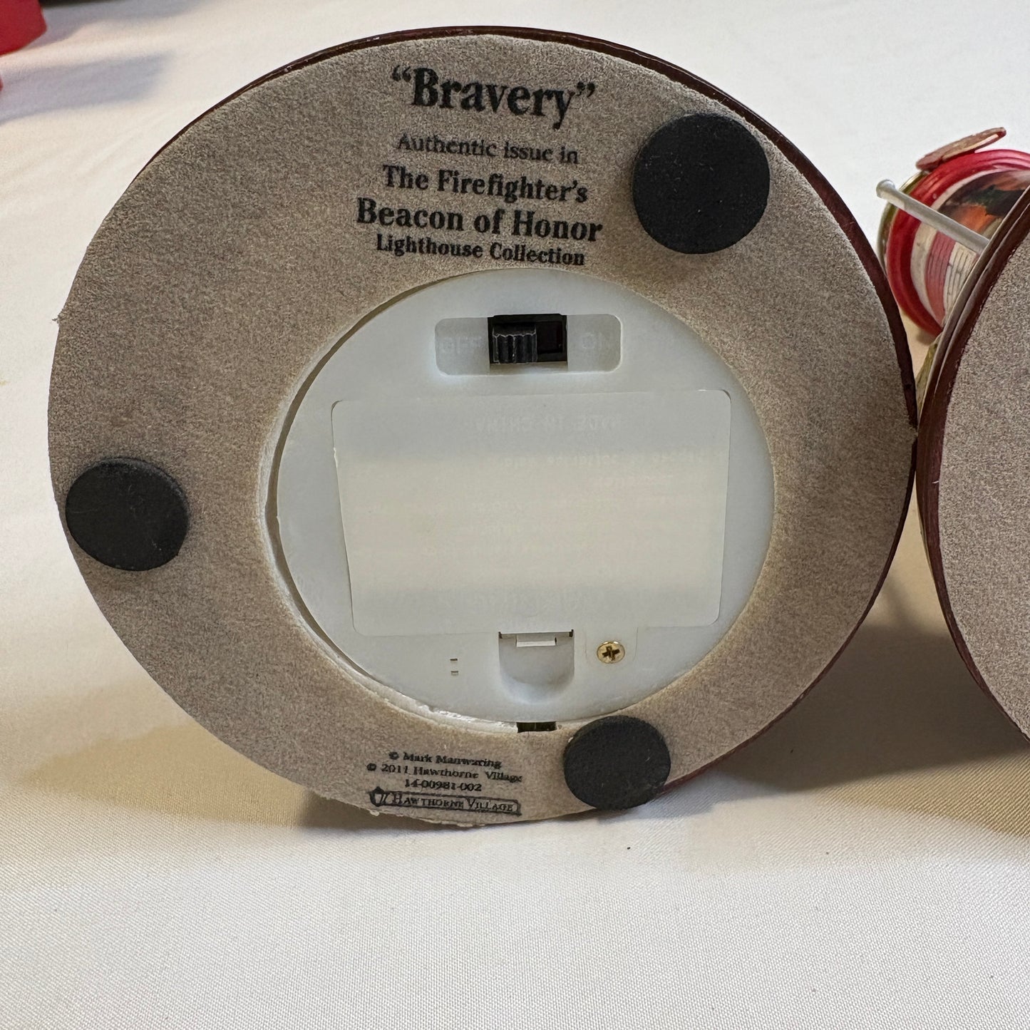 Firefighter Lighthouse Bravery & Honor Figurines Light Up 10" Pair