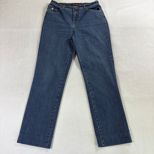Womens Straight Leg Jeans GV Tag 6 Long Fits Like 29X29 Blue Stretch Denim