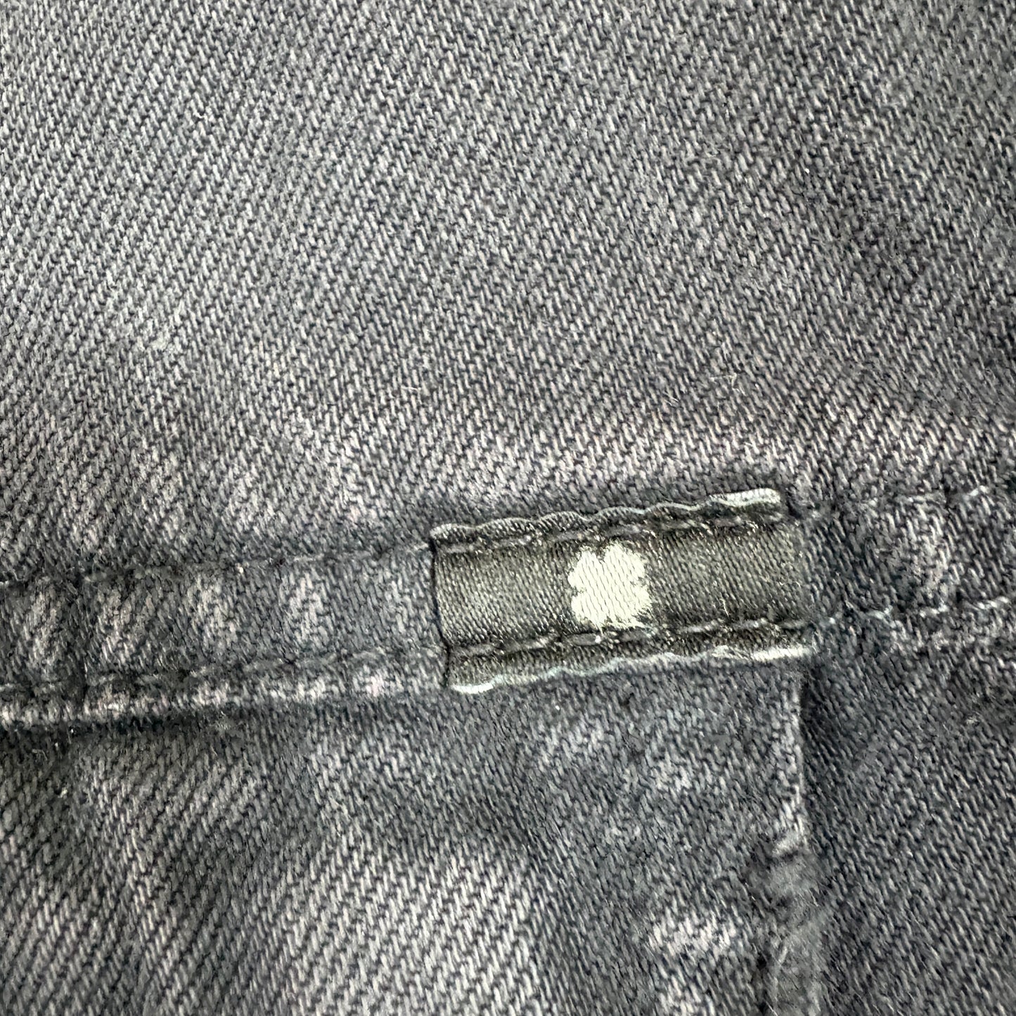 Lucky Brand Mens Denim Jacket Large Black Washed Trucker Vintage 90s Grunge