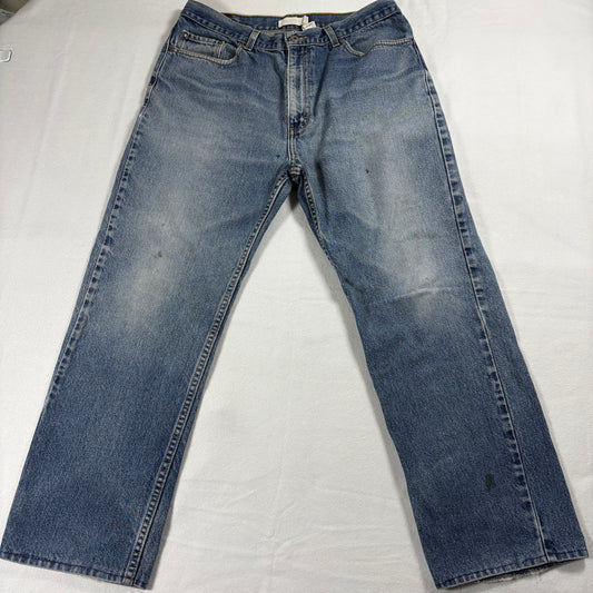 Sonoma Jeans Mens 36x30 Blue Straight Leg Denim Pants Vintage Workwear Fade Worn