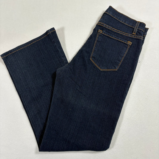 NYDJ Womens Jeans 10P Dark Wash Bootcut Premium Denim Stretch High Rise Curvy