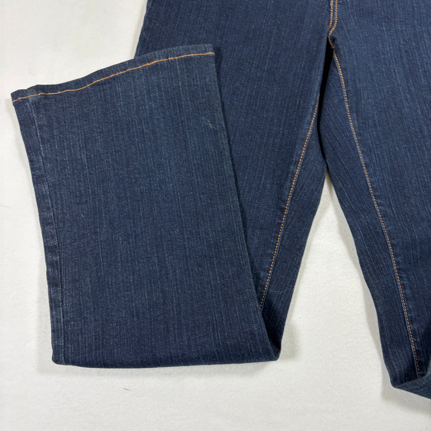 NYDJ Womens Jeans 10P Dark Wash Bootcut Premium Denim Stretch High Rise Curvy