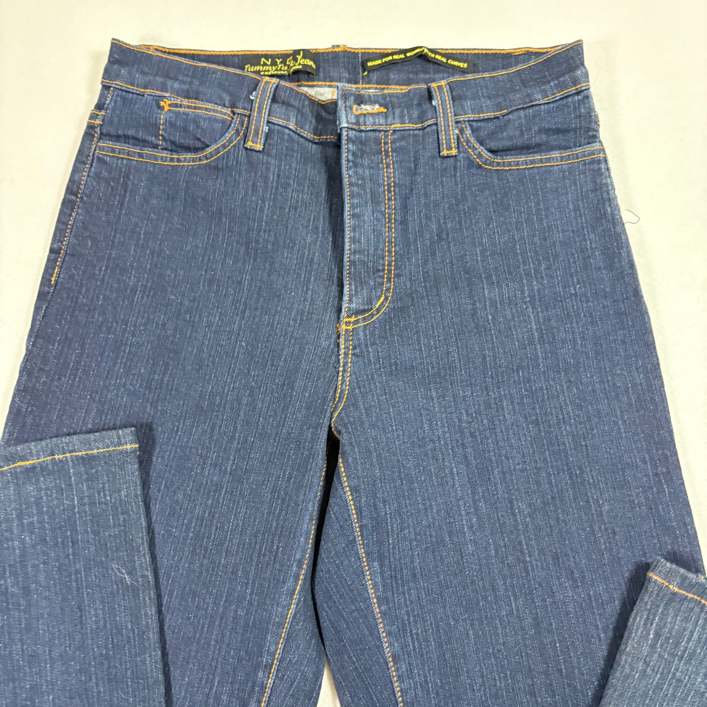 NYDJ Womens Jeans 10P Dark Wash Bootcut Premium Denim Stretch High Rise Curvy