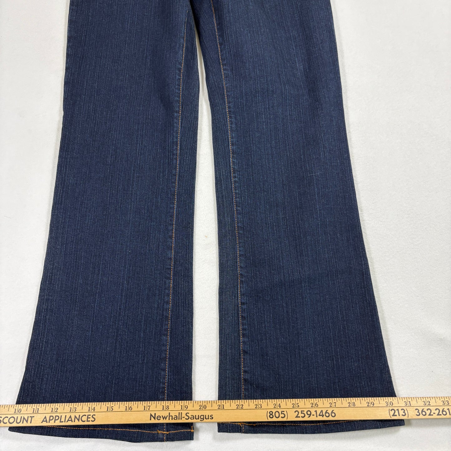 NYDJ Womens Jeans 10P Dark Wash Bootcut Premium Denim Stretch High Rise Curvy