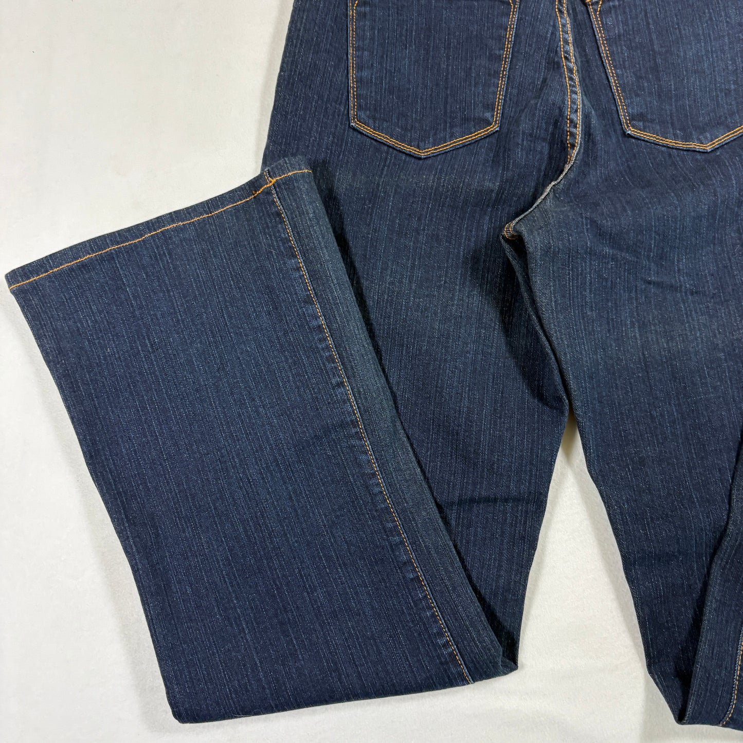 NYDJ Womens Jeans 10P Dark Wash Bootcut Premium Denim Stretch High Rise Curvy