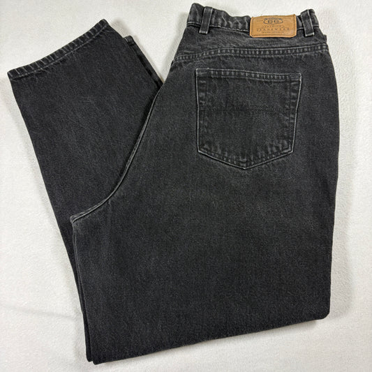 Route 66 Womens 20W Black Jeans Relaxed Fit 90s Vintage Grunge Baggy Denim
