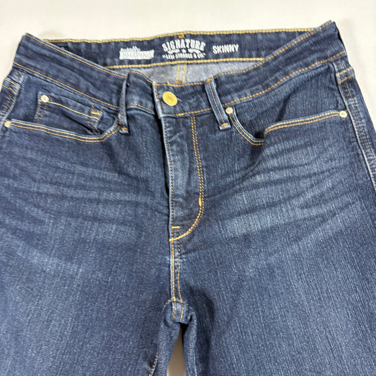 Levis Womens Jeans 10L Signature Skinny Dark Wash Stretch Totally Shaping Denim