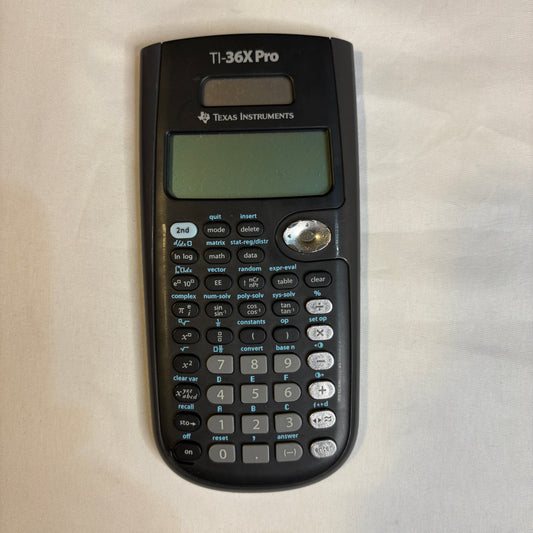 Texas Instruments TI-36X Pro Scientific Calculator w/ Cover – Tested Works