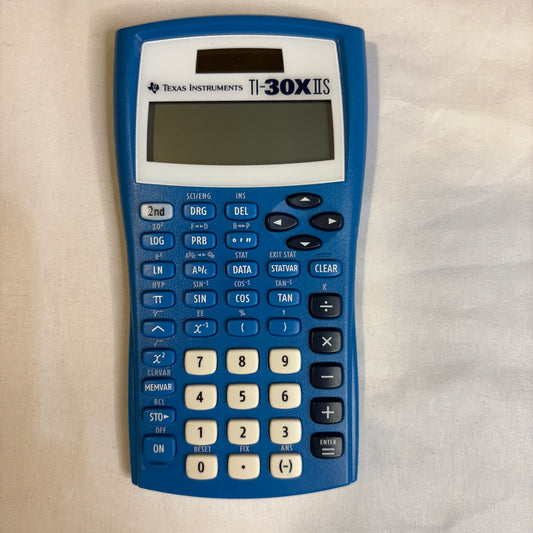 ChatGPT said:  Texas Instruments TI-30X IIS Scientific Calculator Blue w/ Cover – Tested Works