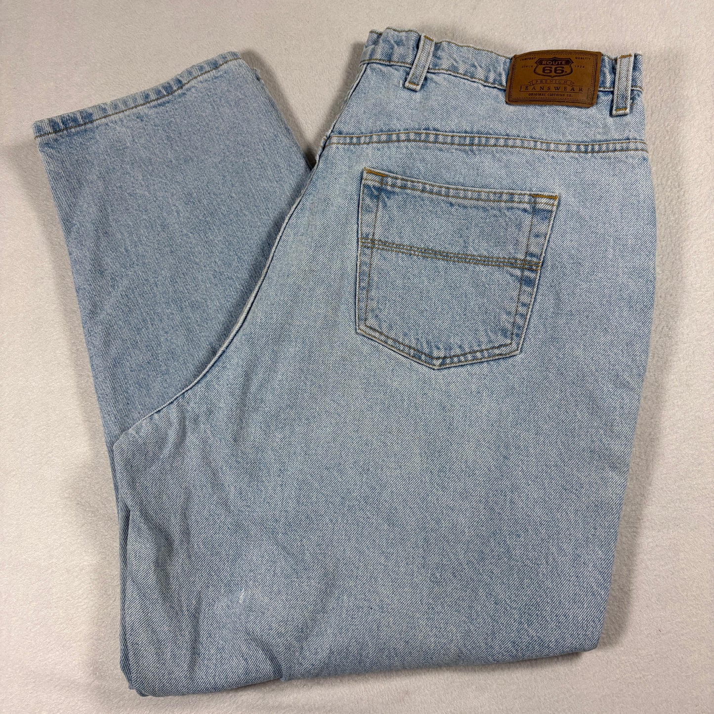 Route 66 Womens 22 Relaxed Fit Light Wash Baggy Jeans 90s Vintage Grunge