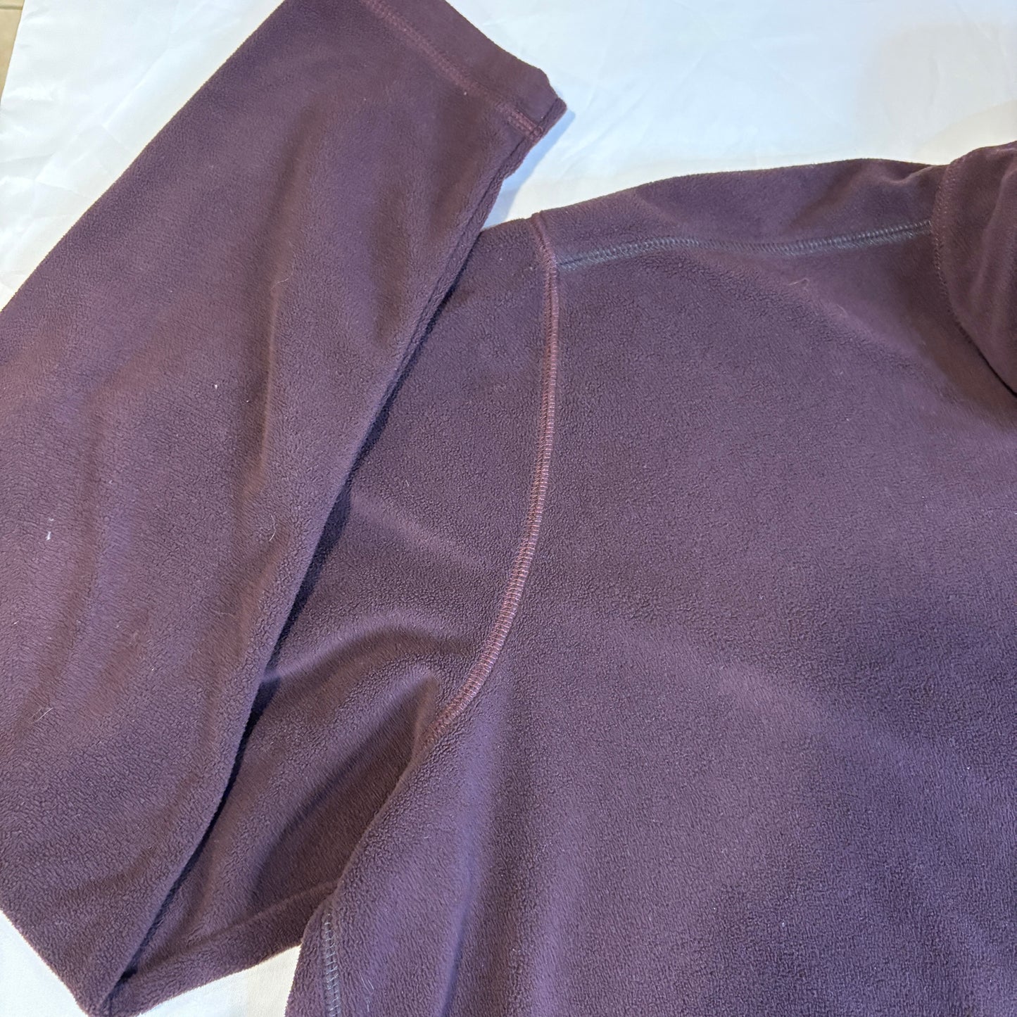 Eddie Bauer 1/4 Zip Fleece Pullover Sweatshirt TXL Tall Purple Long Sleeve Men’s