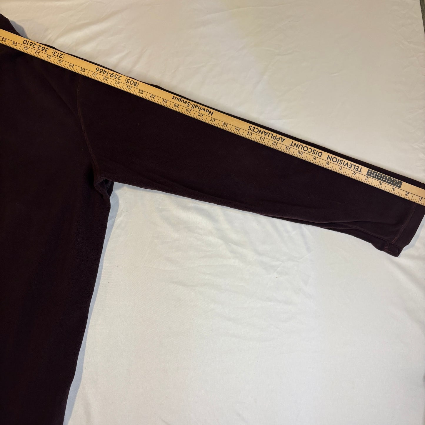 Eddie Bauer 1/4 Zip Fleece Pullover Sweatshirt TXL Tall Purple Long Sleeve Men’s