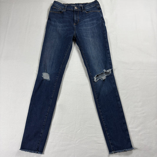 Old Navy Jeans Womens Size 16 Blue High Rise Rockstar Jeggings Distressed Fit X