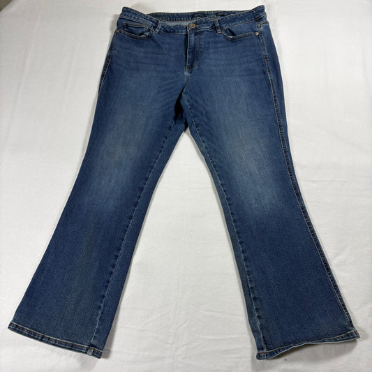 J Jill Denim Jeans Womens 14P Blue Modern Slim Bootcut Stretch Retro Fit Y2K Style!