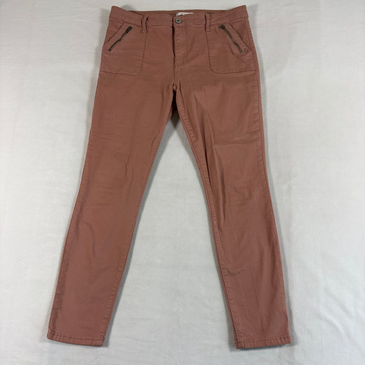STS Blue Womens Ellie High Rise Skinny Jeans Dusty Pink Stretch Size 31