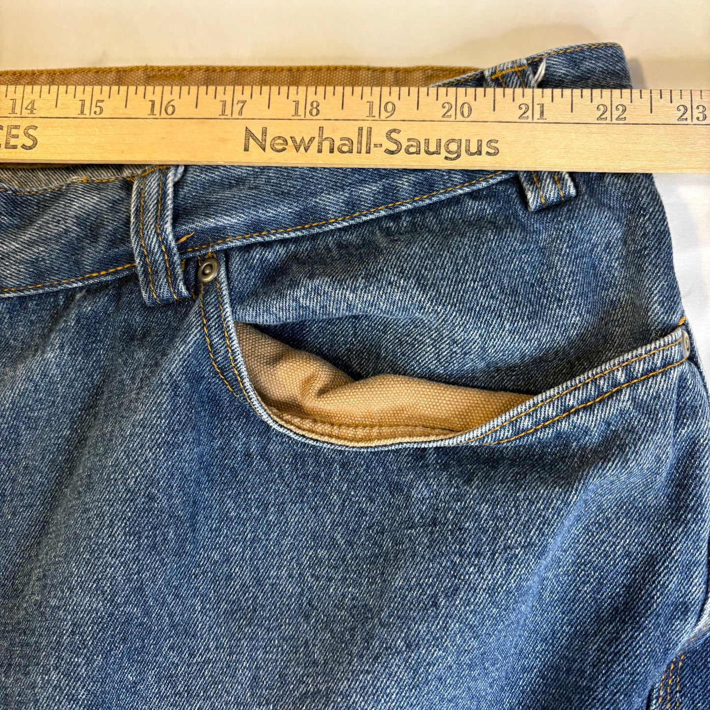 Duluth Trading Co. Jeans Men’s 48x28 Blue Denim 100% Cotton Workwear