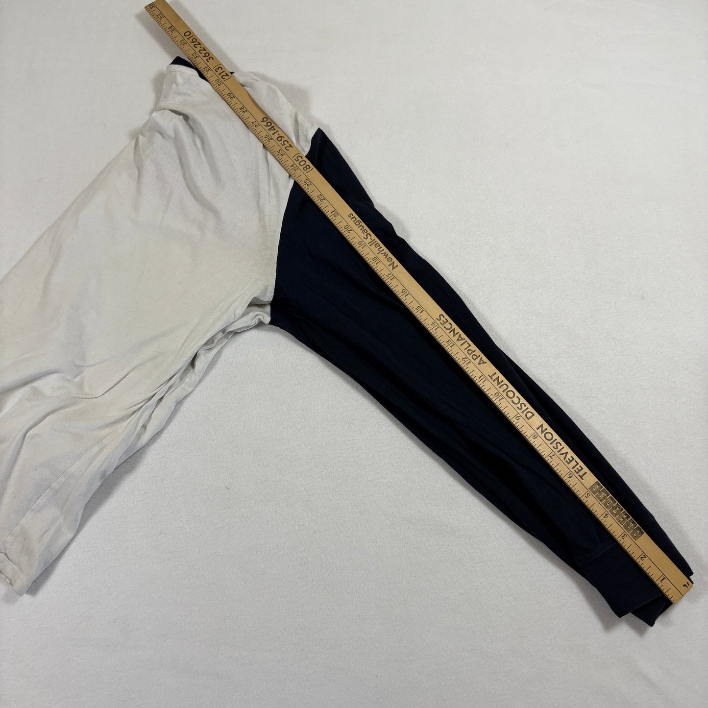 Tommy Hilfiger Mens Long Sleeve Shirt Large Colorblock Navy Red White 90s Y2K