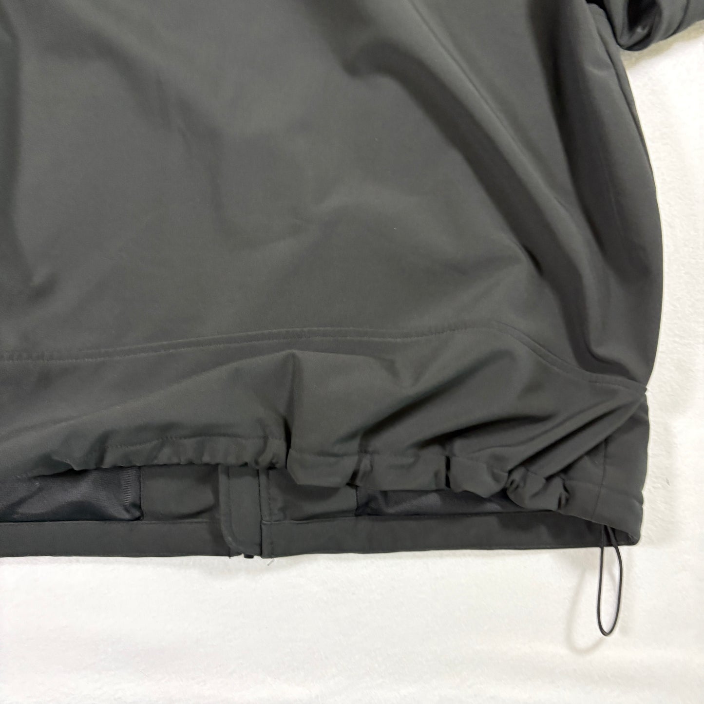 GH Bass Mens Softshell Jacket XL Black Hooded Zip Up Windbreaker Outdoor Hiking