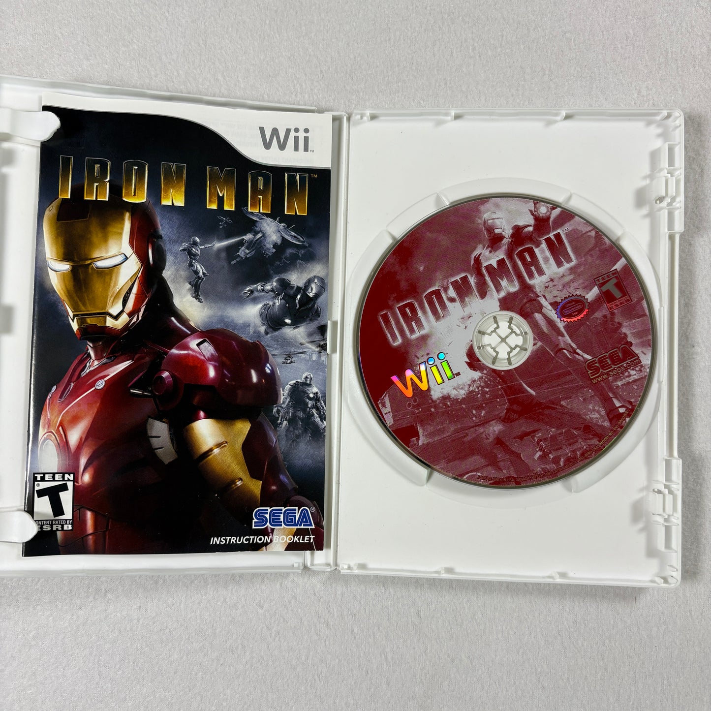 Iron Man Nintendo Wii Complete CIB Tested Marvel Sega 2008 Video Game