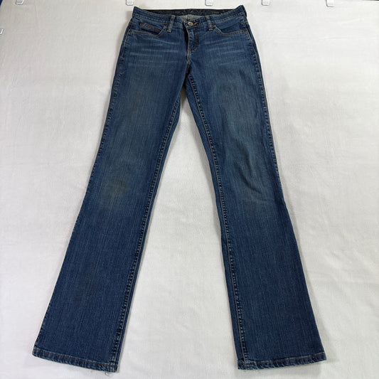 Y2K Bootcut Flare Jeans Wrangler Q Baby 6x32 Fits Like 30X34 Low Rise Stretch