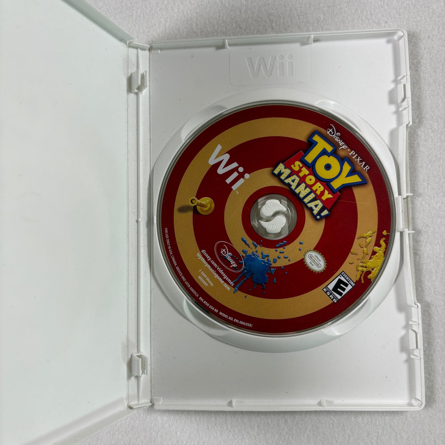 Toy Story Mania Nintendo Wii Complete CIB Tested Disney Pixar Party Game