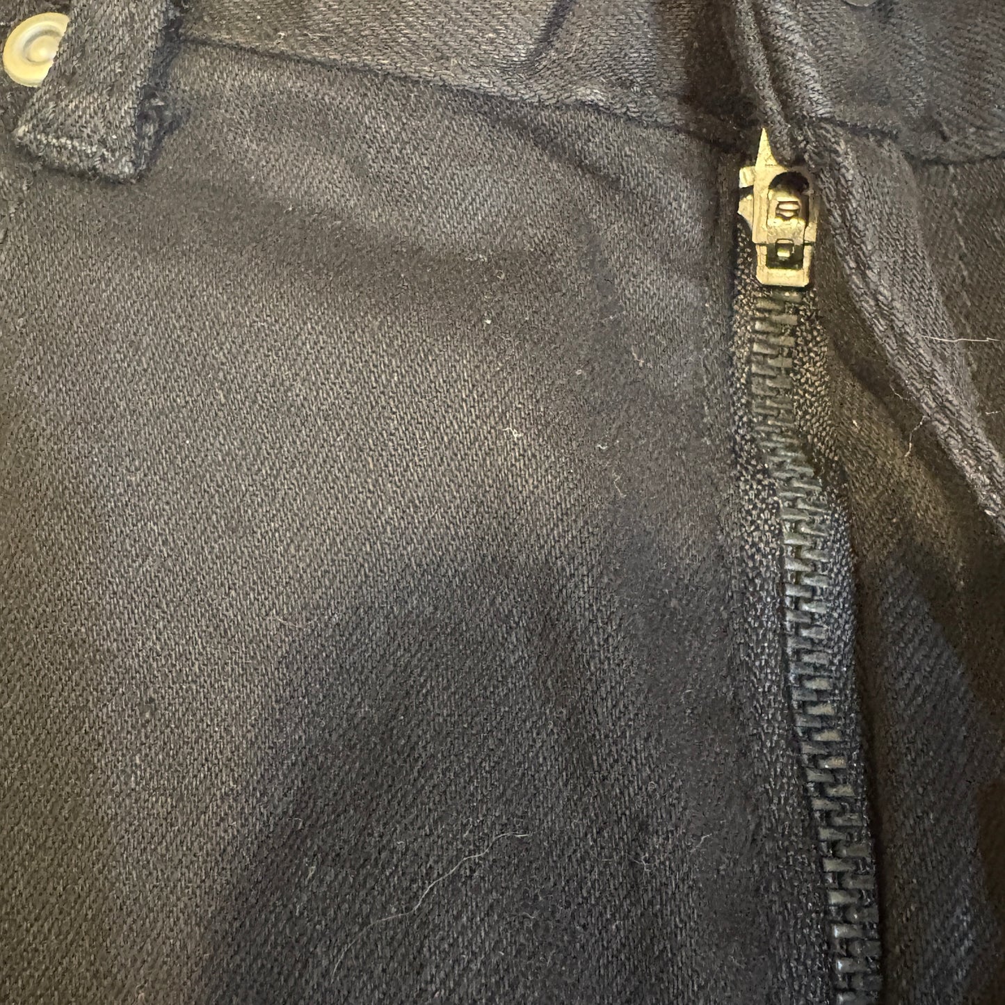 Homme + Femme Denim Wear Jeans Black Green Stripe Logo Size 30 Cotton Lycra