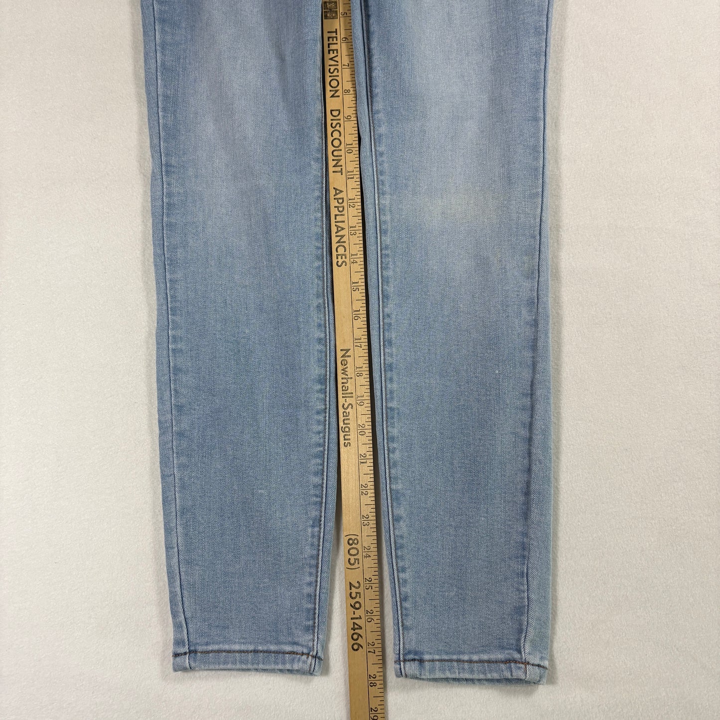 Rue21 Womens Jeans 12R High Rise Jegging Light Wash Stretch Denim Y2K
