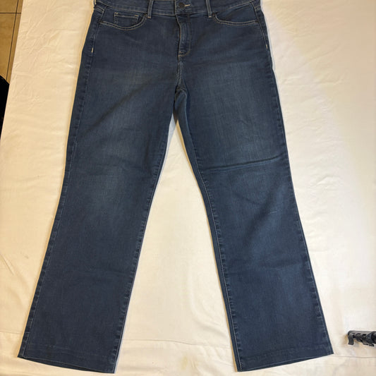 NYDJ for Chico’s Women’s Jeans Size 14 Straight Leg Blue Denim Stretch