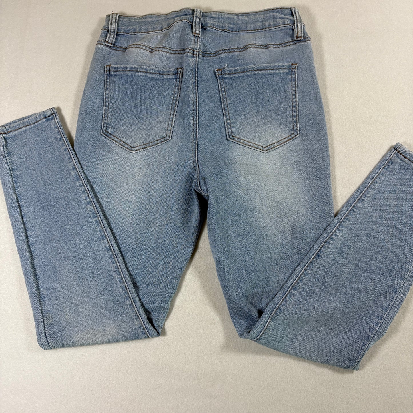 Rue21 Womens Jeans 12R High Rise Jegging Light Wash Stretch Denim Y2K