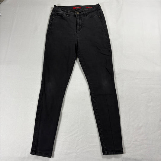 Guess Jeans Womens High Rise Skinny Size 28 Black Stretch Denim Slim Fit Pants!