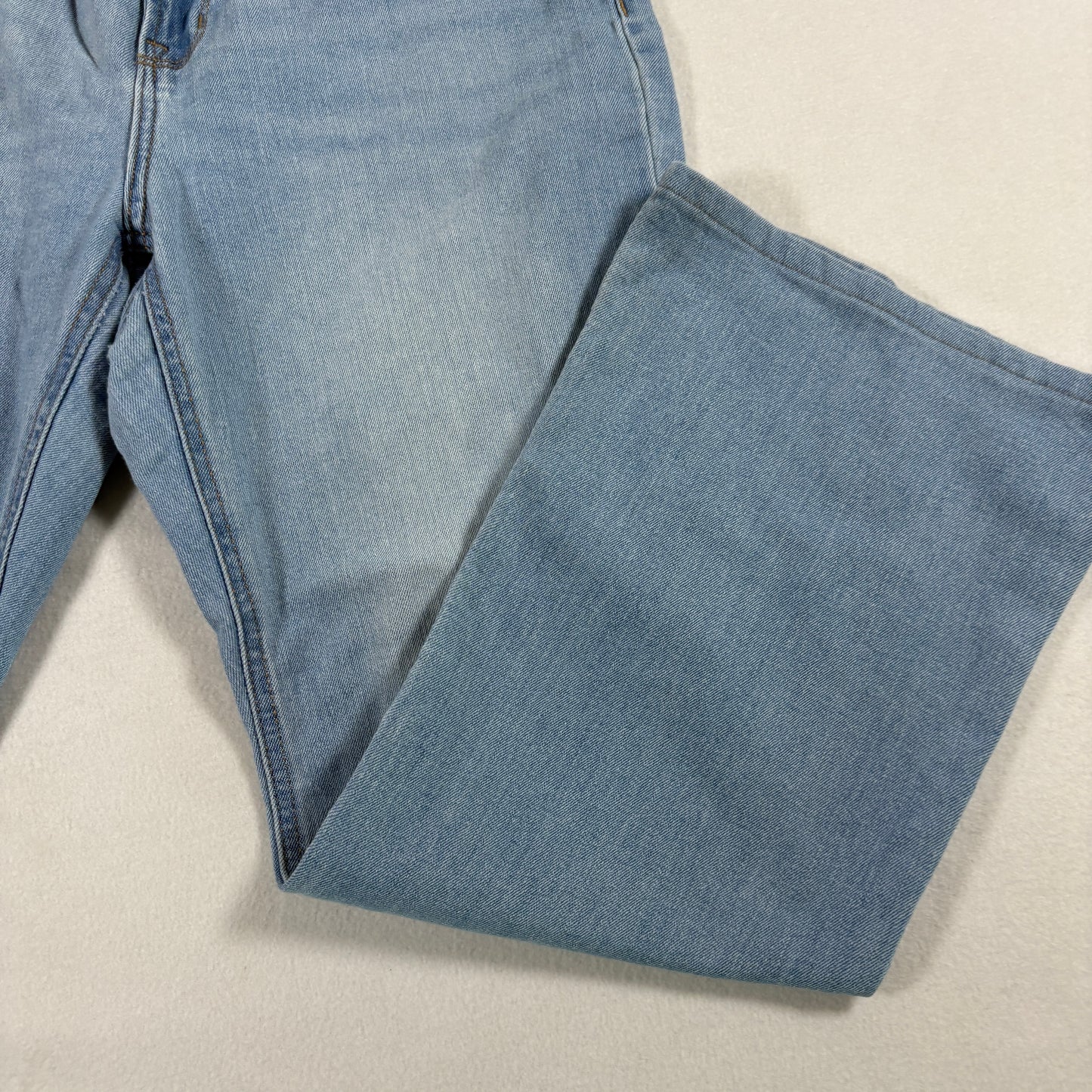Old Navy Womens Jeans 14 High Rise Wow Flare Baggy Y2K Light Wash Distressed