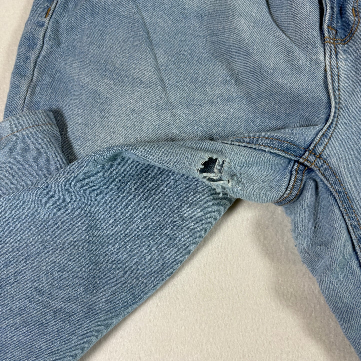 Old Navy Womens Jeans 14 High Rise Wow Flare Baggy Y2K Light Wash Distressed