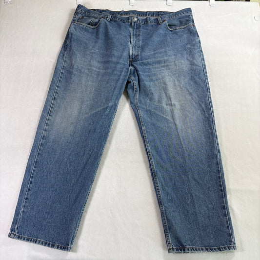 Levi Strauss 550 Relaxed Fit Jeans 50x32 Fits Like 48X31 Light Wash Denim
