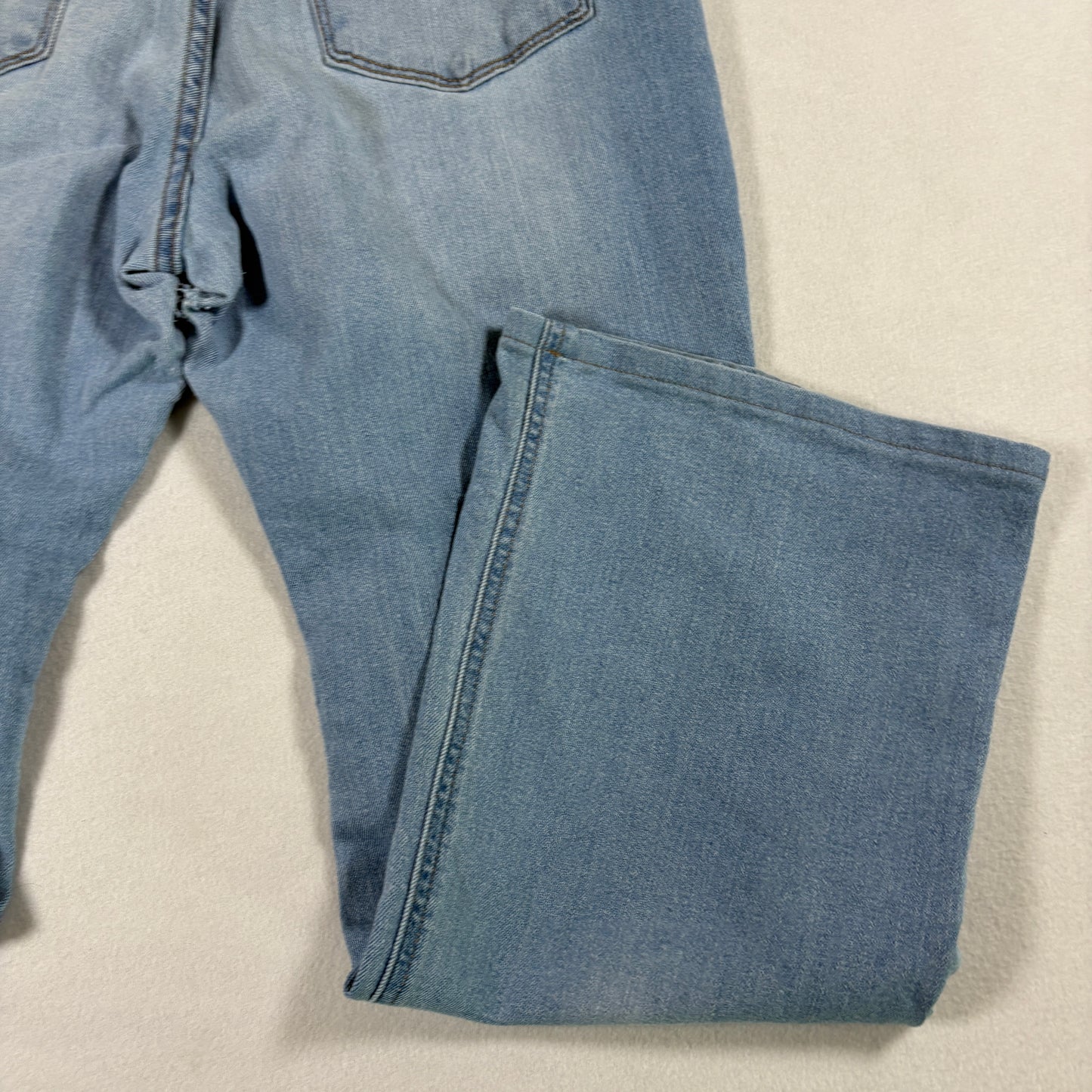 Old Navy Womens Jeans 14 High Rise Wow Flare Baggy Y2K Light Wash Distressed