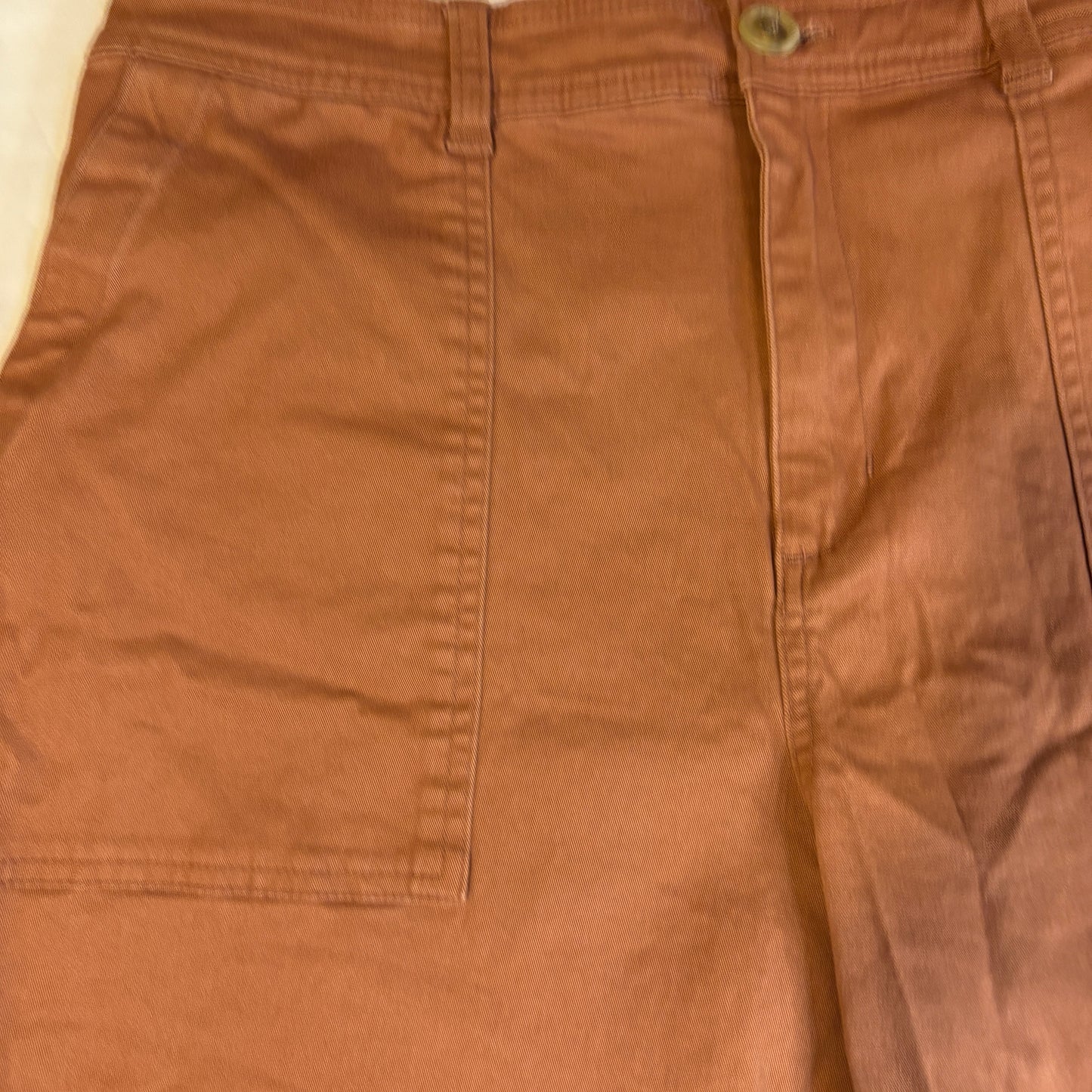 A New Day Women’s Baggy Ankle Pants Size 16 Brown Stretch Cotton Blend