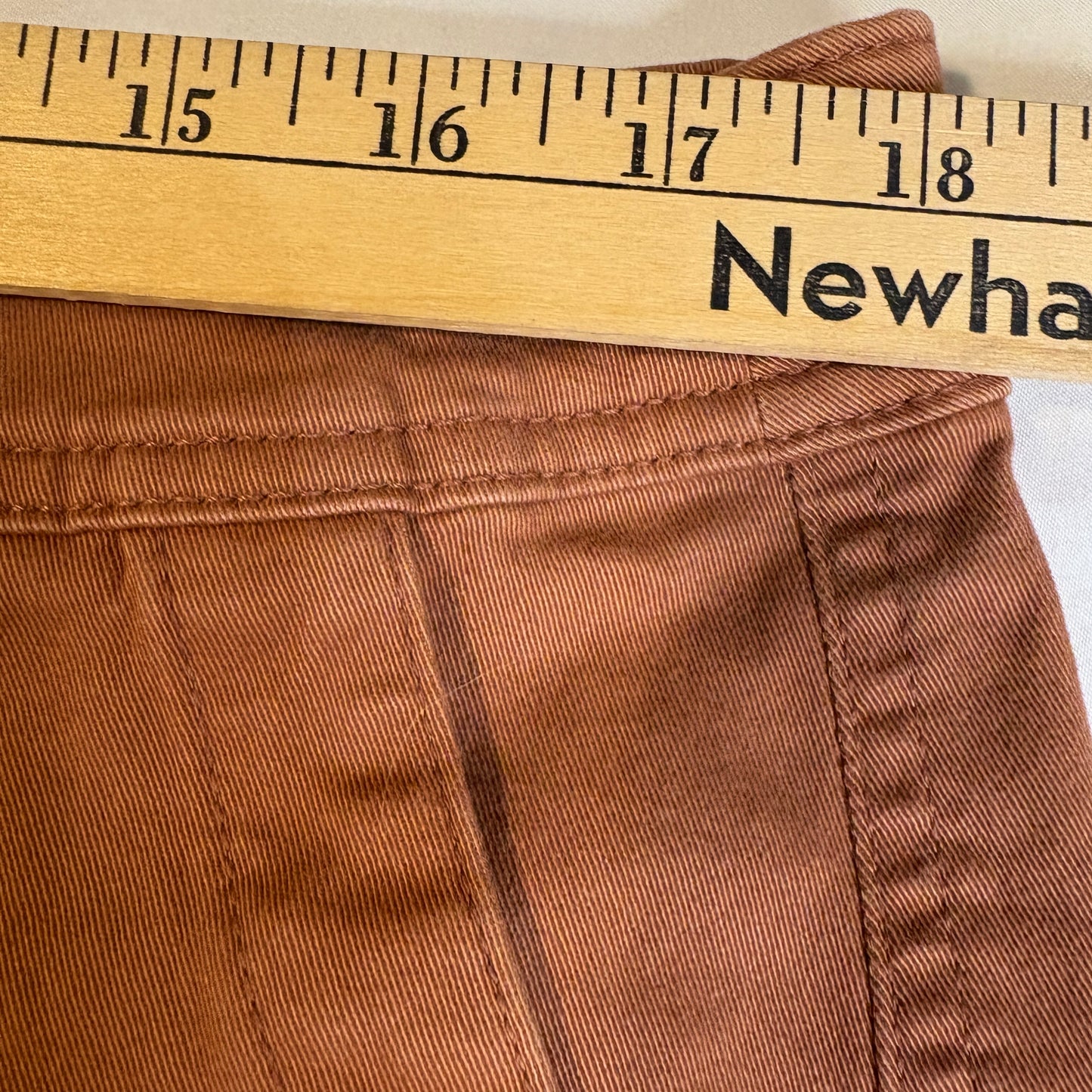 A New Day Women’s Baggy Ankle Pants Size 16 Brown Stretch Cotton Blend