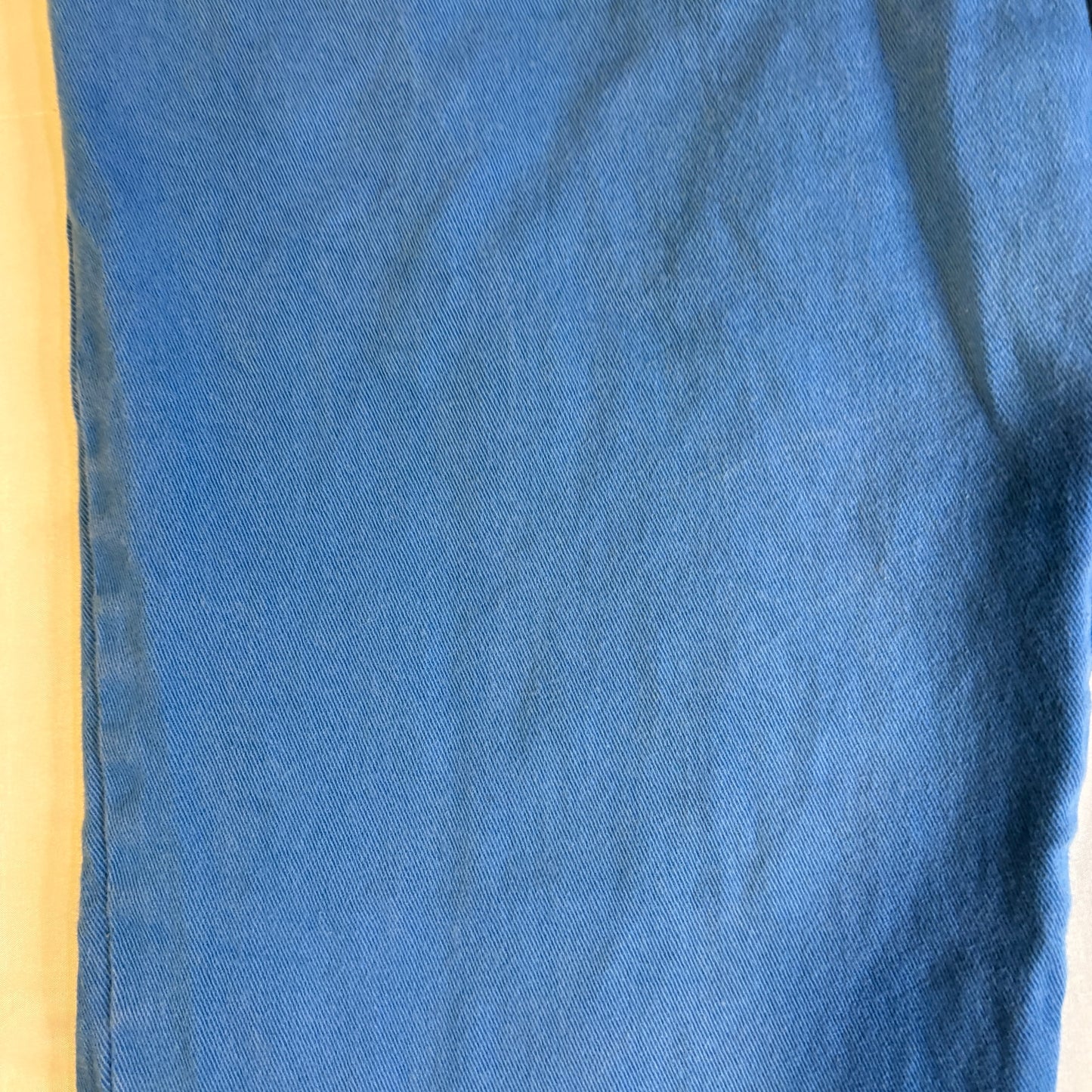 Gloria Vanderbilt Amanda Baggy Pants Women’s 16 Short Blue Cotton Stretch