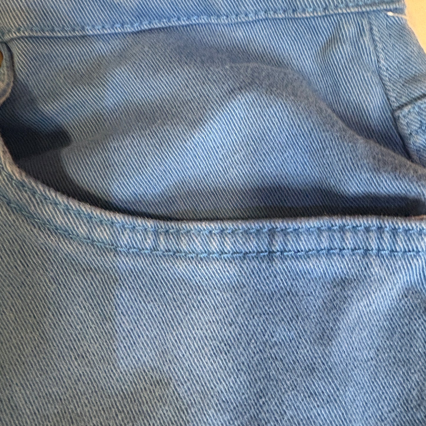 Gloria Vanderbilt Amanda Baggy Pants Women’s 16 Short Blue Cotton Stretch