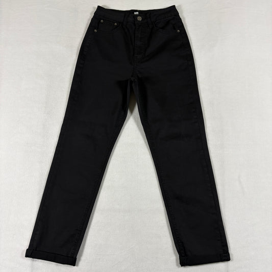 BM Black Label Structured Denim Brand Pants Womens 3 Black Slim Stretch