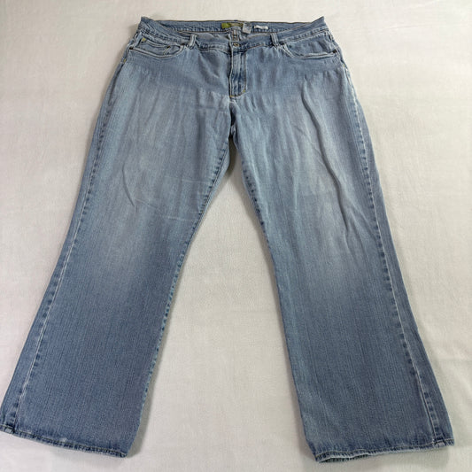 Old Navy Bootcut Stretch Jeans Women Tag 16 Short Fits Like 36x28 Light Wash
