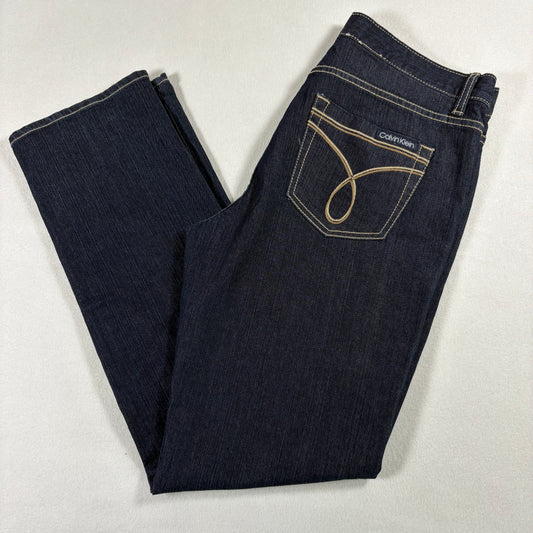 Calvin Klein Womens Jeans 30/10 Skinny Dark Wash Stretch Denim NWOT