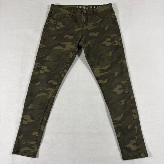The Jegging Mid Rise Camo Skinny Jeans Womens 8 Stretch Military Print