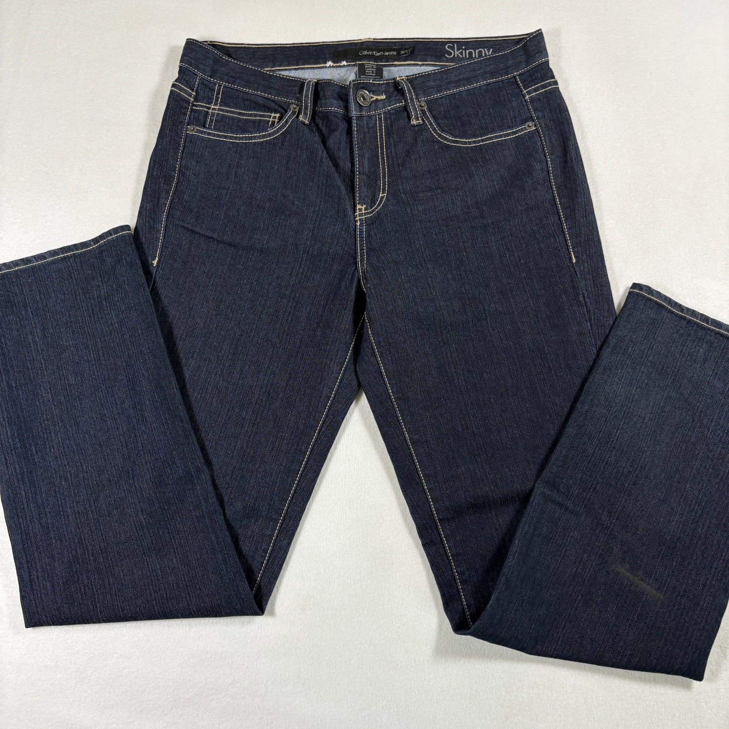 Calvin Klein Womens Jeans 30/10 Skinny Dark Wash Stretch Denim NWOT