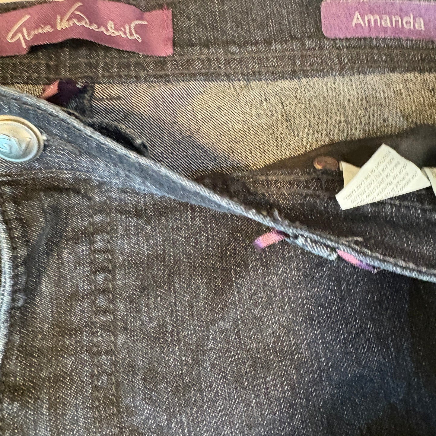 Gloria Vanderbilt Amanda Women’s 16 Bootcut Jeans Dark Wash Classic Stretch Denim