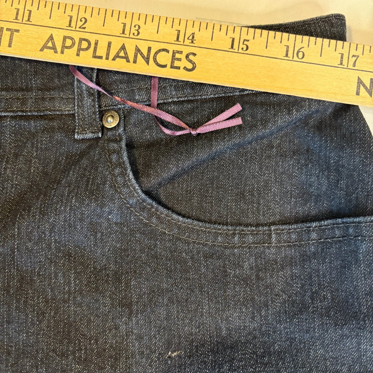 Gloria Vanderbilt Amanda Women’s 16 Bootcut Jeans Dark Wash Classic Stretch Denim